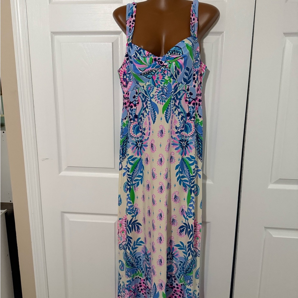 Lilly Pulitzer Ambria Cream Maxi Dress Macadamia Haute Cature